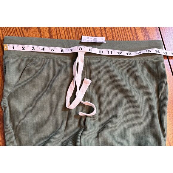 J. Crew Mens Waffle Print Pajama Pants Size M Green new with tags - Picture 5 of 6